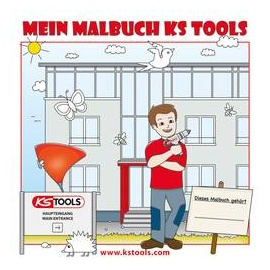 KS Tools Werkzeuge-Malbuch für Kinder