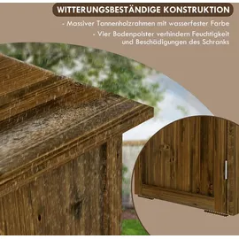 Outsunny Geräteschrank 0,77 x 0,55 m Braun