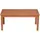 deluke Gartentisch 90 x 44 x 40,7 cm Braun