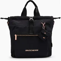 Skechers  Rucksack Schwarz, Damen, Größe: ONE_SIZE, Material: Textil - Skechers  Rucksack Schwarz, Damen, Größe: ONE_SIZE, Material: Textil - woman - Schwarz
