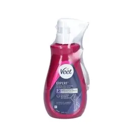 Veet Expert – Enthaarungscreme für hartnäckige Haare – Körper & Beine – Wirkt in 2 Minuten – 400 ml