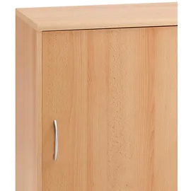 MÖBELPARTNER Serie 4000 Aktenschrank 100 x 39,5 x 76 cm braun