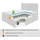 altdecor BOXBETT mit Matratze H3 und Lattenrost, - BOXI1 - 160x200 cm Hellgrau