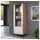 trendteam Vitrine Touch 63 x 40 x 172 cm Weiß/Braun