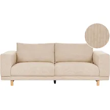 Beliani Sofa 3-Sitzer Nivala Cord Beige