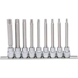KS Tools 3/8" CHROMEplus Bit-Stecknuss-Satz Torx, lang, 9-tlg. T20-T60