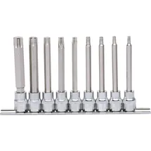 KS Tools 3/8" CHROMEplus Bit-Stecknuss-Satz Torx, lang, 9-tlg. T20-T60