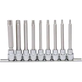 KS Tools 3/8" CHROMEplus Bit-Stecknuss-Satz Torx, lang, 9-tlg. T20-T60