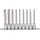 KS Tools 3/8" CHROMEplus Bit-Stecknuss-Satz Torx, lang, 9-tlg. T20-T60