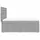 vidaXL Boxspringbett mit Matratze Hellgrau 140x200 cm Stoff