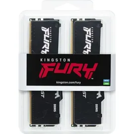 Kingston FURY Beast DDR5 5600MT/s RGB 128GB Kit (2x64GB) CL36 Schwarz KF556C36BBEAK2-128