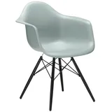 Vitra Stuhl Eames Plastic Armchair DAW 83x63x59 cm hellgrau, Gestell: Ahorn schwarz, Designer Charles & Ray Eames