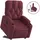 vidaXL Relaxsessel mit Aufstehhilfe Polyester 86,5 x 93,5 x 86,5 cm Weinrot mit Rollen