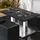 GGM Möbel Bistro Loungetisch 110 x 60 x 41 cm Schwarz Marmor/Edelstahl