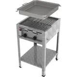 ChattenGlut, Gasgrill, Gasbräter 2-flammig mit Rost und Pfanne (7.30 kW)