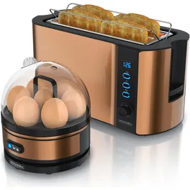 Arendo Langschlitz-Toaster Kupfer