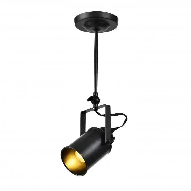 GTV Deckenstrahler DEMIR Loft-Stil 40W E27 schwarz - ohne Leuchtmittel