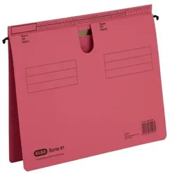 Hängehefter Sorte 81, A4, 250g/m2, kfm-/Amtsheftung, rot