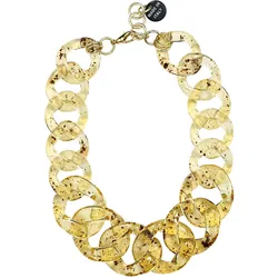 Kette mit Anhänger "Milano", Damen, Gr. one size, Kunstfaser, beige, COLLEZIONE ALESSANDRO, Basic, Halsketten, Polyesterglieder