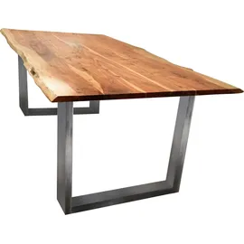 SIT Möbel SIT Esstisch »Tops&Tables«, mit Tischplatte aus Akazie natur 140 x 80 silber