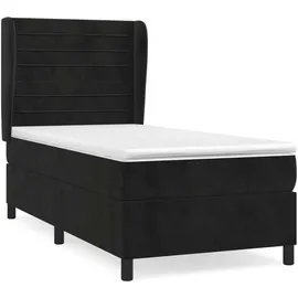 vidaXL Boxspringbett 100 x 200 cm Schwarz