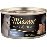 Miamor Feine Filets Naturelle Skipjack-Thunfisch 24 x 80 g