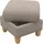 Home Affaire Polsterhocker Glendale mit Stauraum 58 x 48 x 58 cm Braun