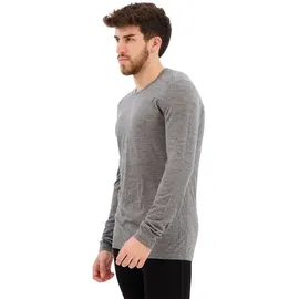 Icebreaker 200 Oasis Merino Langarm-baselayer - Gritstone Heather - M
