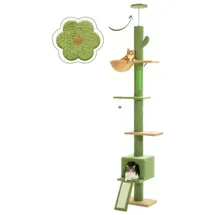Pawz Road Katzenbaum Kaktus 60 x 45 x 260 cm grün