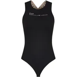 EA7 für Damen. 7W000338_AF12625 Body aus technischem Gewebe Natural VENTUS7 Dynamic Athlete schwarz (L), Heimtextilien, Polyamid, Ärmellos /