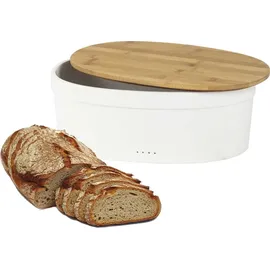 Kela Salena Brotkasten Keramik Weiß