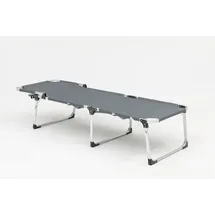 Trendline Sonnenliege 200 x 70 x 30 cm Grau