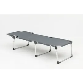 Trendline Sonnenliege 200 x 70 x 30 cm Grau