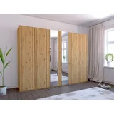 Wiemann Drehtürenschrank »Mainau«, mit Holz- und Spiegeltüren, braun