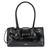 L.Credi Sandri Henkeltasche Polyurethan Black