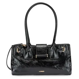 L.Credi Sandri Henkeltasche Polyurethan Black