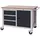 Bedrunka & Hirth Gerätebau GmbH Werkbank Multiplex B1250xT750xH935mm lichtgrau/grau 3 Schubladen 1 Tür