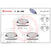 Brembo Bremsbelagsatz, Scheibenbremse PRIME LINE