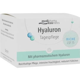 Medipharma Cosmetics Hyaluron Tagespflege riche Creme LSF 15 50 ml