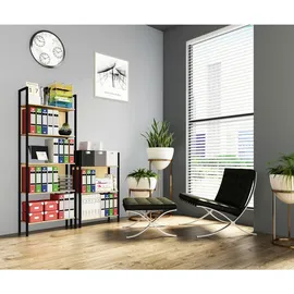 VCM Flakos Standregal 56 x 24 x 100 cm Honig-Eiche