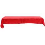 Tischdecke Dekorative Stoff Tischdecke 145x320cm Rechteckige Tischdecke Tischdecke Schmutzabweisend Bankett Hochzeit Dekoration(rot)