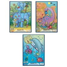 Herlitz 5x Herlitz Malblock / Zeichenblock / 120g/m2 / DIN A3 / 4 verschiedene Motive