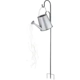 ETC Shop LED Solarleuchte, Gießkanne LEDs, flackern, H 130 cm