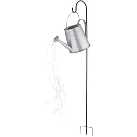 ETC Shop LED Solarleuchte, Gießkanne LEDs, flackern, H 130 cm