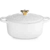 Le Creuset Bräter CHRISTMAS weiss, Pfanne + Kochtopf, Weiss