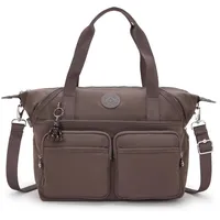 Kipling Basic Elevated Schultertasche Polyester Brown