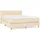 vidaXL Boxspringbett 140 x 200 cm Creme