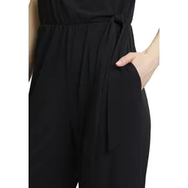 Cartoon Damen Jumpsuit mit Bindegürtel 36, Schwarz - 36W