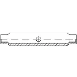 DIN 1478 Spannschloßmutter aus Stahlrohr, geschlossene Form, 3.6 galZn geschlossen M30 HP