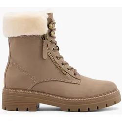 Schnürboots - Damen - taupe